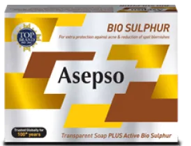 ASEPSO TRANSPARENT SOAP BIO SULPHUR